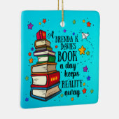 A Brenda K Davies Book A Day 保 Reality 遠くに セラミックオーナメント (右)
