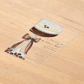 A Bride a Tini Bit Martiniブライダルシャワー アクリル招待状 (レイダウン)