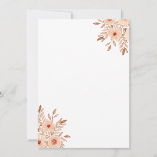 A Bride a Tini Bit Martiniブライダルシャワー 招待状 (裏面)