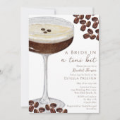 A Bride a Tini Bit Martiniブライダルシャワー 招待状 (正面)