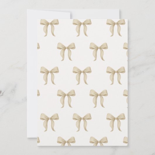 A Bride in a Tini Bit Bridal Shower 招待状 (裏面)