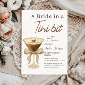 A Bride in a Tini Bit Bridal Shower 招待状