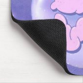 A Bright Bold mouse pad with a purple love design マウスパッド (コーナー)