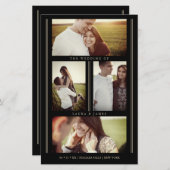 A. Budget Blackトレンディーの4枚結婚の写真に掲載 (正面/裏面)