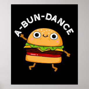 A-bun-dance踊りおもしろいバーガープンダークBG ポスター
