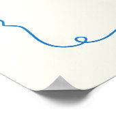 A Bun in the OvenベーキングBoy Baby Shower Welcome ポスター (角)