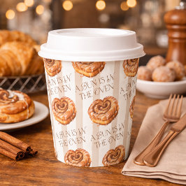 A Bun in the Oven Cinnamon Roll Theme Baby Shower 紙コップ