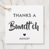 A Bundt'ch感謝していギフトラベル、Bundt Cakeラベル、Kraft フェイバータグ (正面)