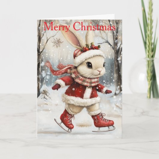 A Bunny Ice Skating シーズンカード (正面)