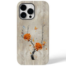 A Burst of Color：オレンジ色のバラが木を飾る