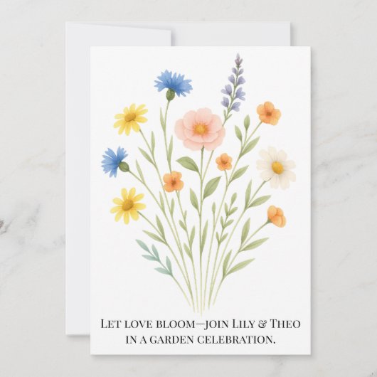 A burst of springtime joy 招待状 (正面)