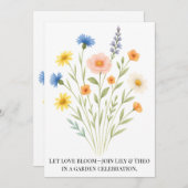 A burst of springtime joy 招待状 (正面/裏面)