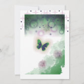 A Butterfly  招待状 (裏面)