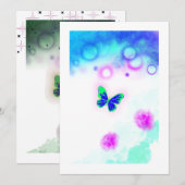 A Butterfly  招待状 (正面/裏面)