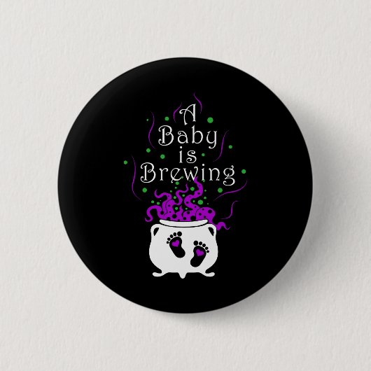 A By Is Brewingハロウィーン不気味幽霊 缶バッジ (正面)