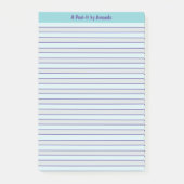 A by "Your Name" Post-it® Notesテンプレート ポストイット (正面)