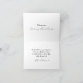 A Cabin Amidst Snowy Pines Christmas カード (内部)