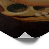 A Candle in the Dark gothic fairy skull Art Print ポスター (角)