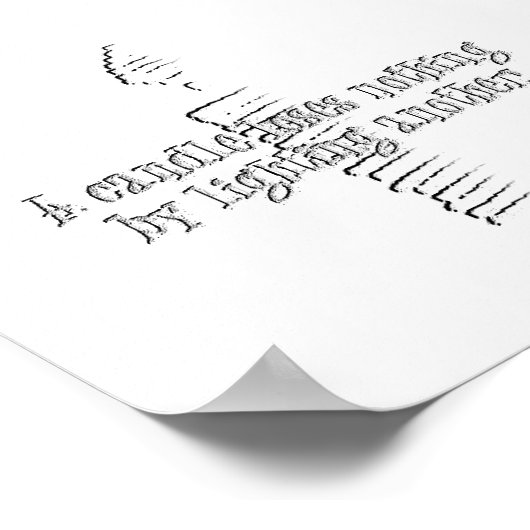 A candle loses nothing ポスター (角)