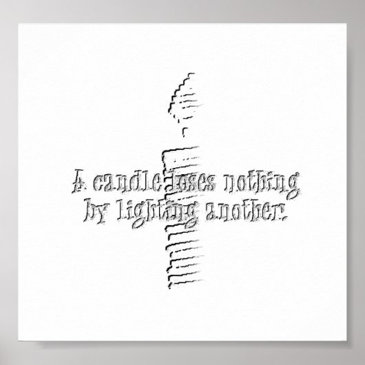 A candle loses nothing ポスター (正面)