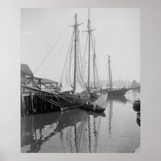 A Cape Ann Fishing Schooner ポスター (正面)