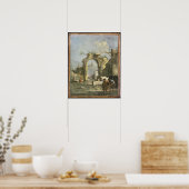 A Capriccio – 遺跡、18世紀 ポスター (キッチン)