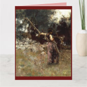 A Capriote, John Sargent 1878 サンキューカード (正面)