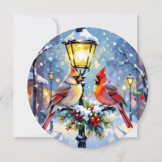 A Cardinal Christmas Photo Template Personalized シーズンカード (正面)