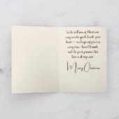 A Cardinal's Christmas Prayer  シーズンカード (内部)