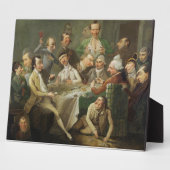 A Caricature Group、c.1776(キャンバス上の油) フォトプラーク (側面)