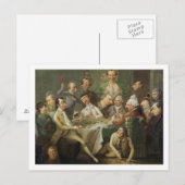 A Caricature Group、c.1776(キャンバス上の油) ポストカード (正面/裏面)