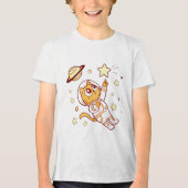 A Cat Beyond the Stars トライブレンドTシャツ (正面)