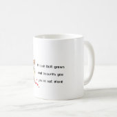 A Cat Holding a Heart Balloon コーヒーマグカップ (正面右)