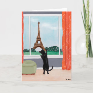 A Cat in Paris -ファインアートグリーティングカード カード