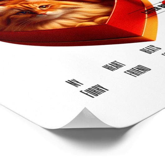 A Cat In The Box Therapy Happy Valentine Day Funny ポスター (角)