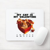 A Cat In The Box Therapy Happy Valentine Day Funny マウスパッド (マウス)