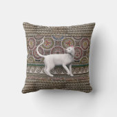A cat on the mosaic throw pillow クッション (裏面)