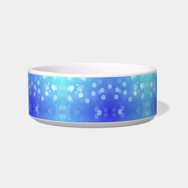 A ceramic bowl with a vibrant blue gradient design ボウル (正面)