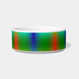 A ceramic bowl with a vibrant, rainbow gradient  ボウル