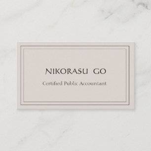 a certified public accountant BUSINESSCARD 名刺