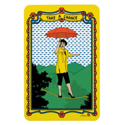 A Chance_B_4x6冷蔵庫を使う マグネット (縦)