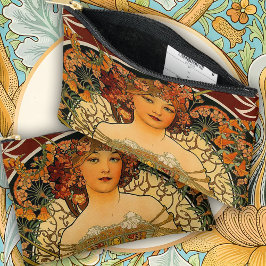 A Charming Art Nouveau Alphonse Mucha アクセサリーポーチ