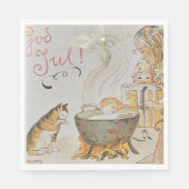 A charming Scandinavian winter scene  Tack Kort スタンダードランチョンナプキン (正面)
