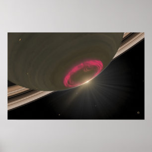 A cherry-red aurora ポスター