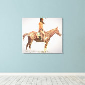 A Cheyenne Brave, 1901 （カラーリソ） キャンバスプリント (インサイチュ (ウッドフロア))