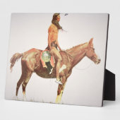 A Cheyenne Brave, 1901 (カラーリソ) フォトプラーク (側面)