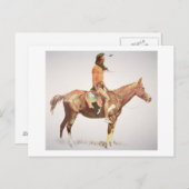 A Cheyenne Brave, 1901 （カラーリソ） ポストカード (正面/裏面)