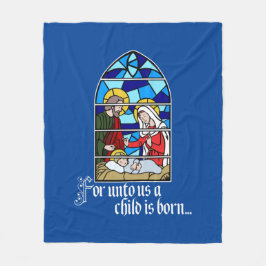 A Child is born フリースブランケット