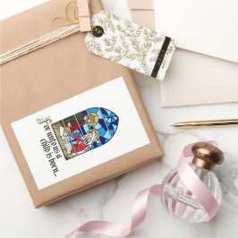 A Child is born 長方形シール