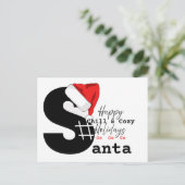 A Chill&Cozy Santa on aビーチ&ゲームレター ポストカード (スタンド正面)